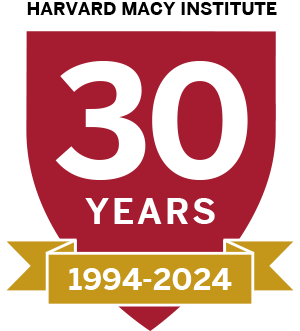 Harvard Macy Logo for 30 years.